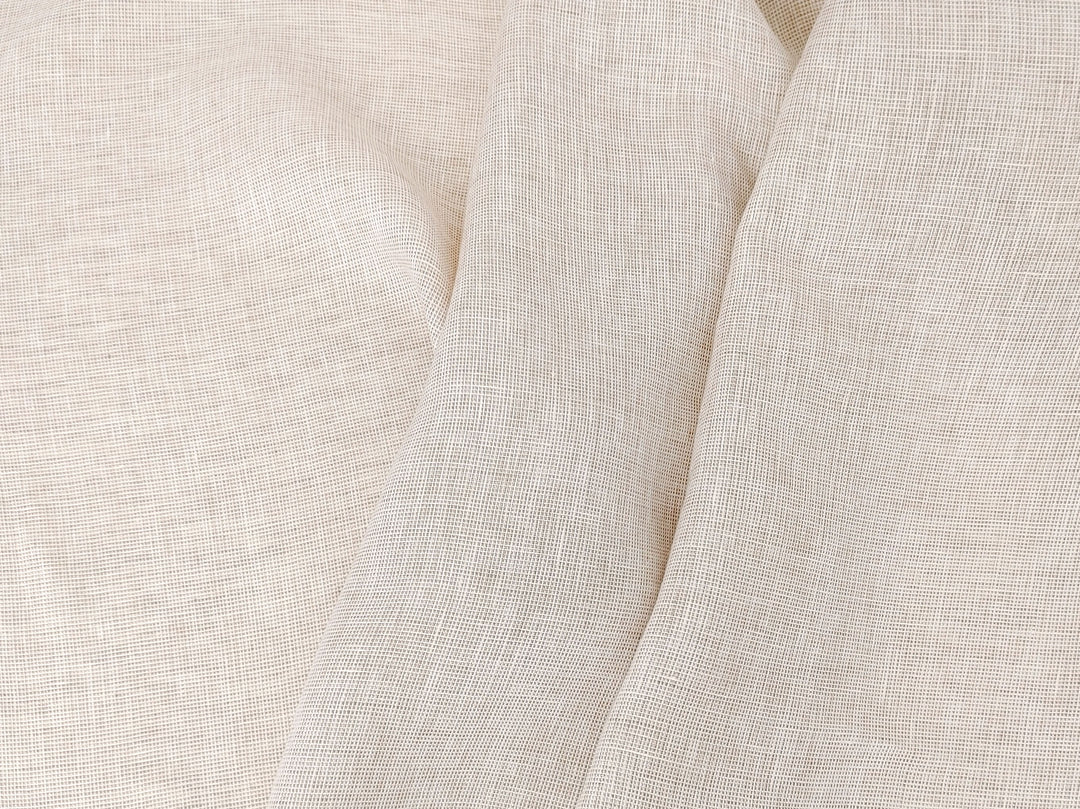 100% Linen Dobby Dot Chambray Fabric - Medium Weight 7908 7913 7914 7915 7916
