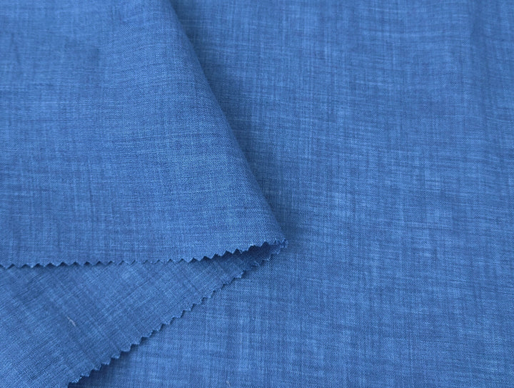 Blue Delave 100% Linen Fabric – Lightweight & Soft 4330