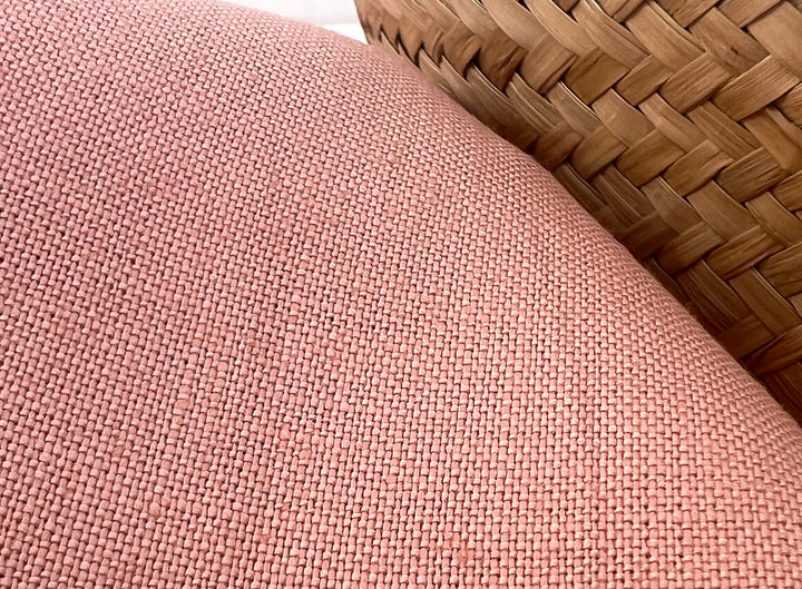 100% Linen Fabric in Peach – Solid Color, Medium to Heavy Weight, Pre-Washed, 8235