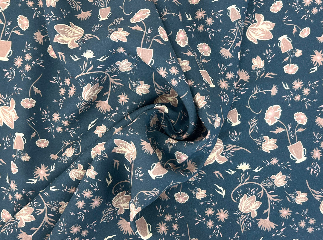 Mirrored Canvas – Linen Rayon Print Fabric, Design by Madeline, Madswick Studio, 8232 8233