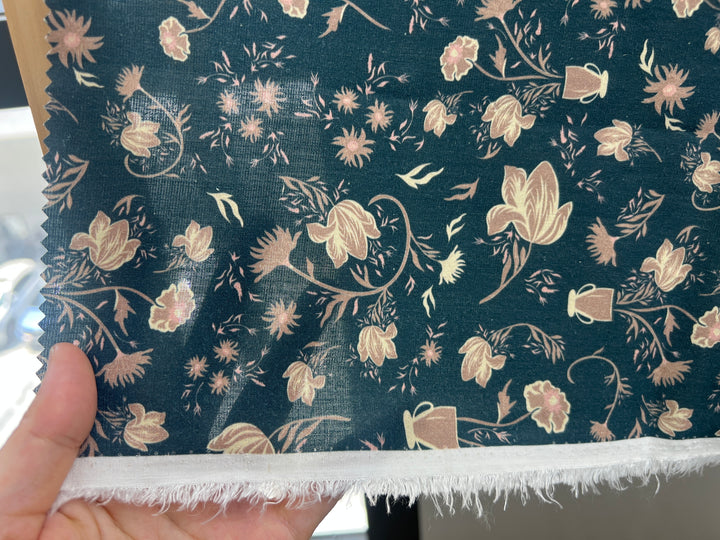 Mirrored Canvas – Linen Rayon Print Fabric, Design by Madeline, Madswick Studio, 8232 8233