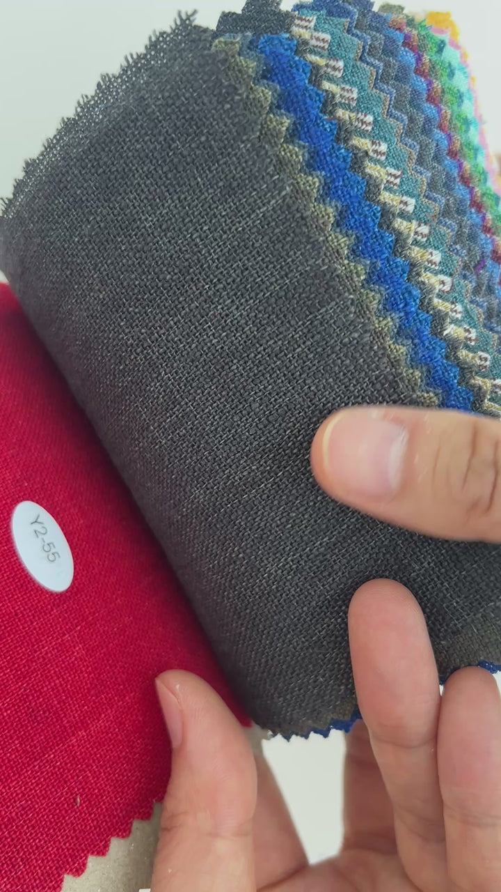 Y2 Swatch Collection – 100% Linen in Refined Two-Tone Chambray Weave