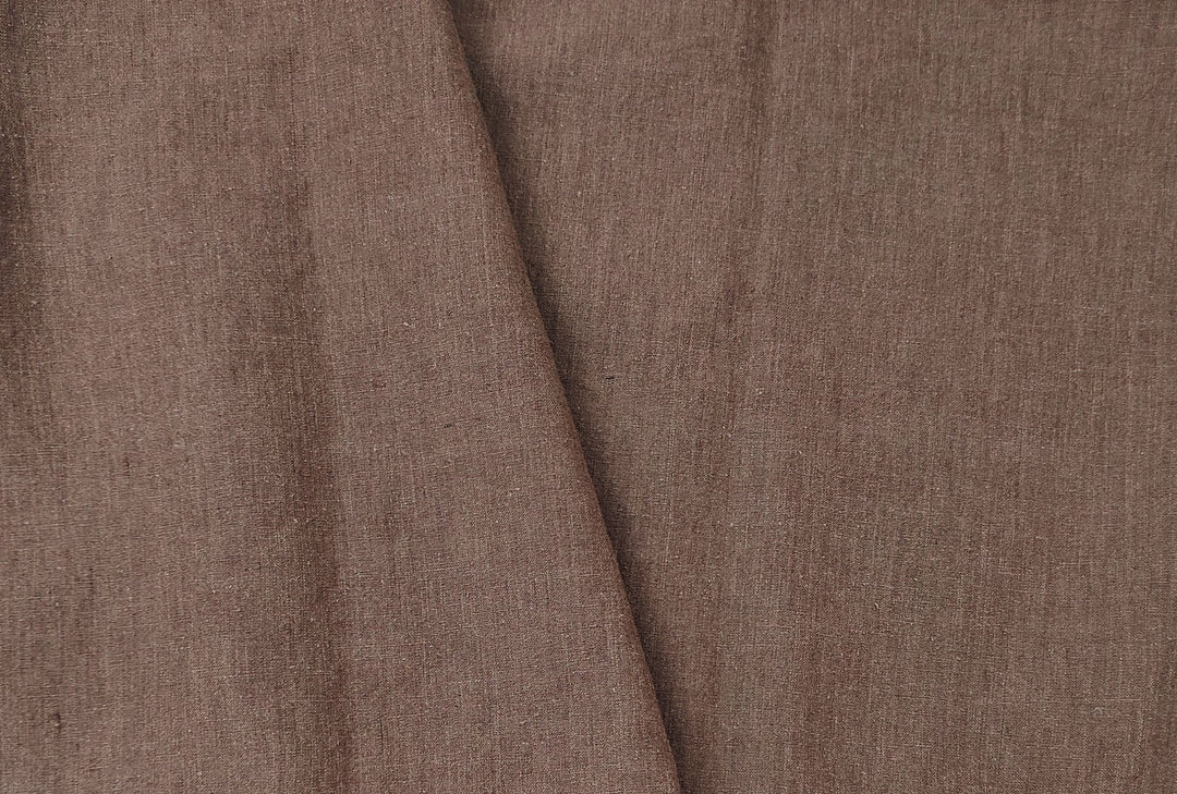 Vintage Dyed Medium Weight Linen Ramie Cotton Fabric with Plain Weave 7820 7771 7770 7819 7818 - The Linen Lab - Khaki(Light)