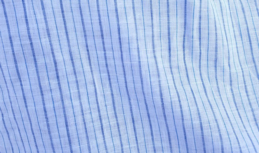 100% Linen Fabric Stripe Collections Light Weight (4708 6273 5997 4575 6258 6157) - The Linen Lab - Blue 6258
