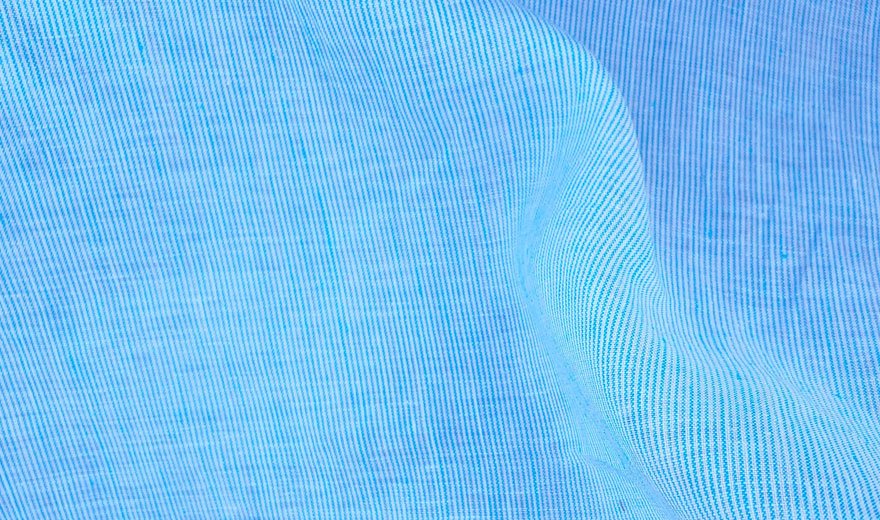 100% Linen Fabric Stripe Collections Light Weight (4708 6273 5997 4575 6258 6157) - The Linen Lab - Blue 4708