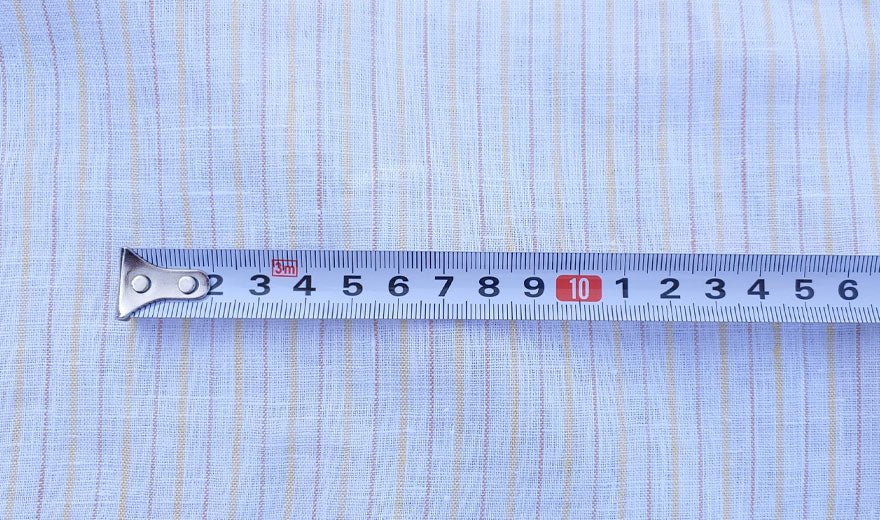 100% Linen Fabric Stripe Collections Light Weight (4708 6273 5997 4575 6258 6157) - The Linen Lab - Navy 5997