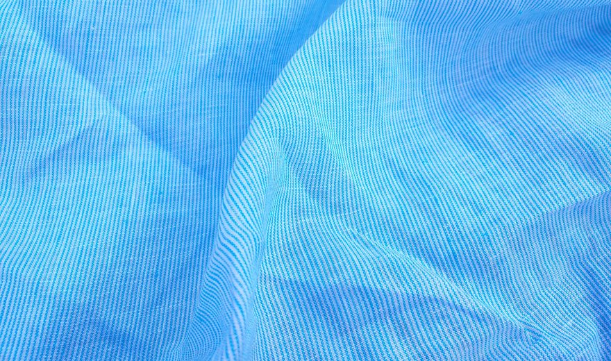 100% Linen Fabric Stripe Collections Light Weight (4708 6273 5997 4575 6258 6157) - The Linen Lab - Blue 4708