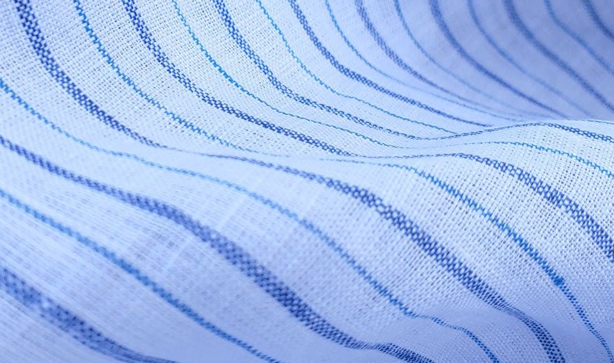 100% Linen Fabric Stripe Collections Light Weight (4708 6273 5997 4575 6258 6157) - The Linen Lab - Yellow 4575