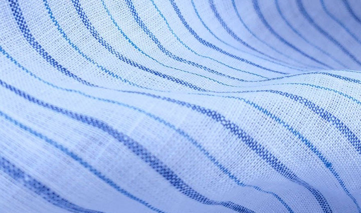 100% Linen Fabric Stripe Collections Light Weight (4708 6273 5997 4575 6258 6157) - The Linen Lab - Yellow 4575