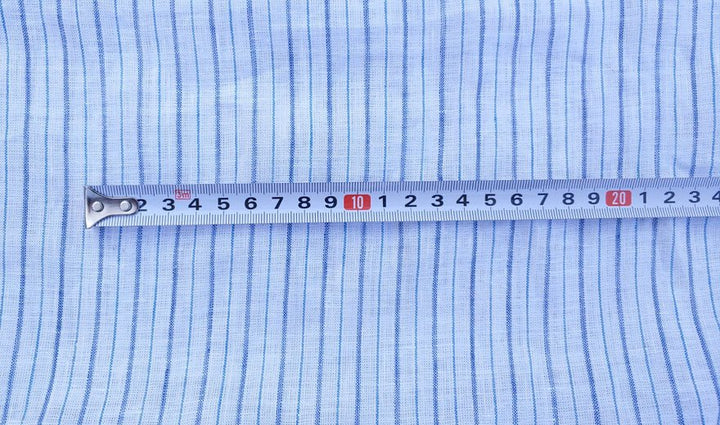 100% Linen Fabric Stripe Collections Light Weight (4708 6273 5997 4575 6258 6157) - The Linen Lab - Yellow 4575