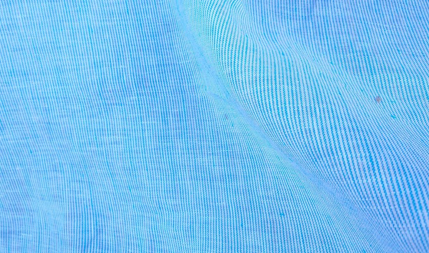 100% Linen Fabric Stripe Collections Light Weight (4708 6273 5997 4575 6258 6157) - The Linen Lab - Blue 4708