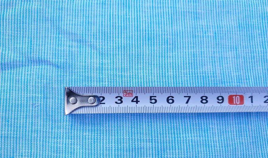 100% Linen Fabric Stripe Collections Light Weight (4708 6273 5997 4575 6258 6157) - The Linen Lab - Blue 4708