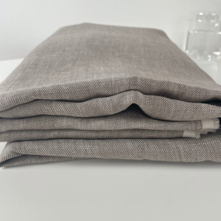 Linen Brown Twill Fabric 7543 - The Linen Lab - Brown